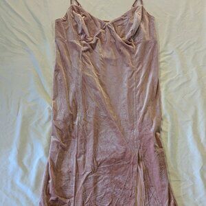 Forever 21 Plus Size Velvet Spaghetti Strap Dress Light Pink NWT – Size 2X
